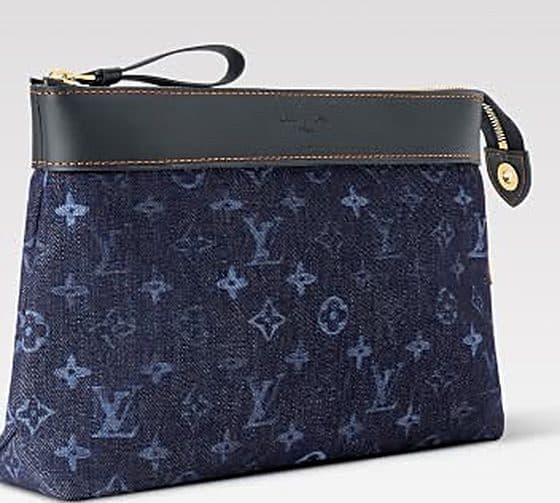Denim Monogram Zip Pouch, at Louis Vuitton Charleston