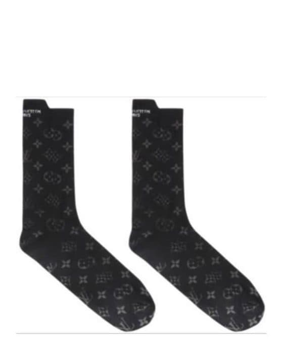 Monogram Socks, Black, at Louis Vuitton Charleston