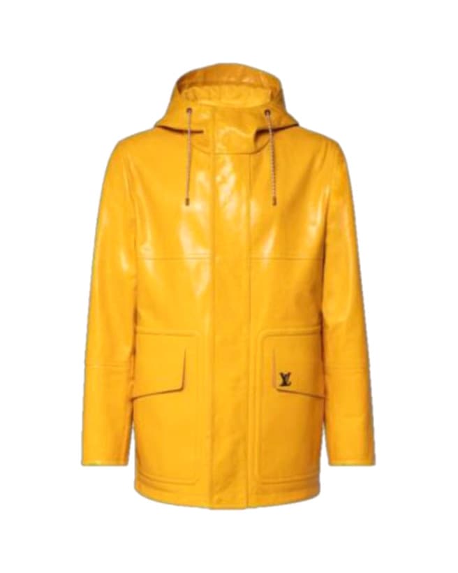 Yellow Leather Hooded Parka, at Louis Vuitton Charleston