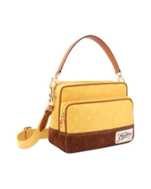 Yellow Monogram Suede Base Messenger, advised by Mac Madden at Louis Vuitton Charleston